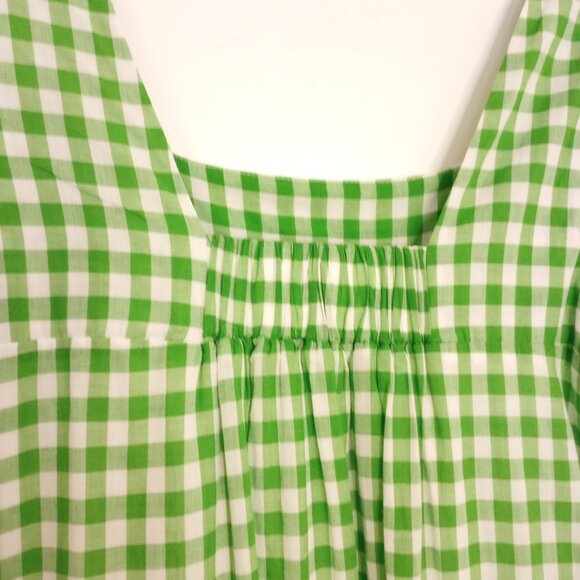 Draper James RSVP Green & White Gingham Tiered Sundress - Picture 10 of 14